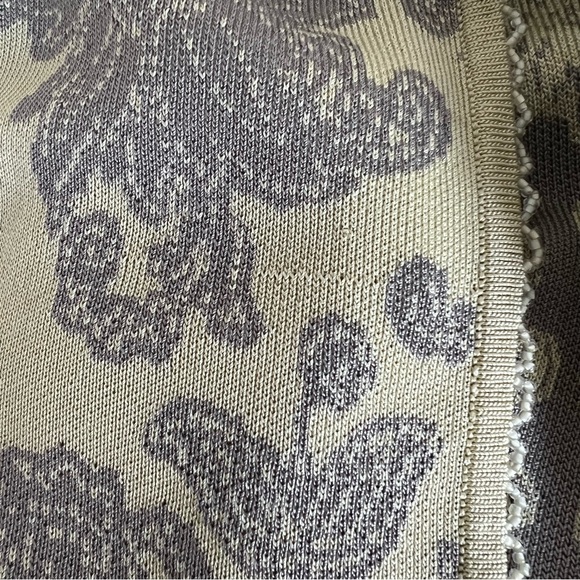 Sigrid Olsen Floral Open Cardigan Silk Blend Beaded Preppy Feminine Multi XL - Picture 7 of 10